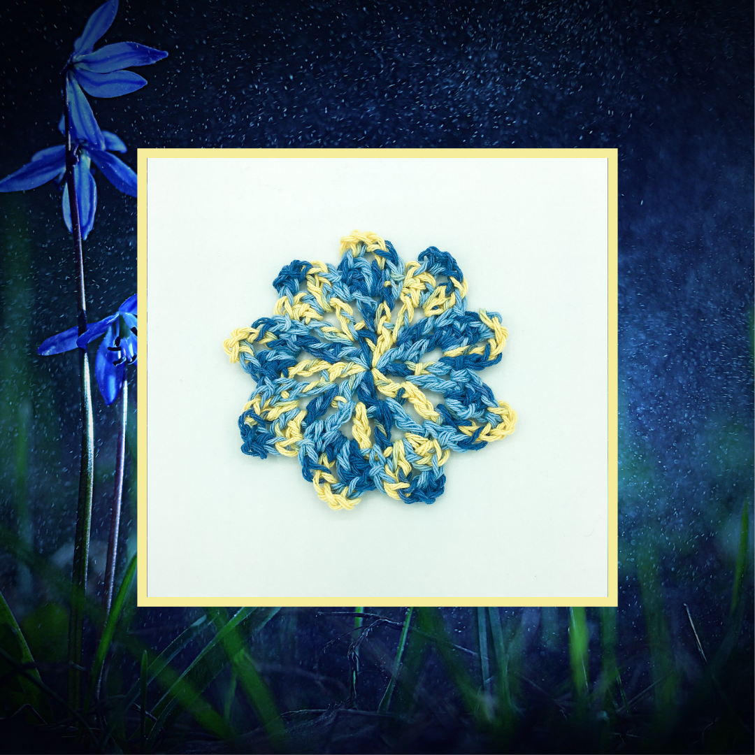 Crocheted Coaster Set - Bluebell