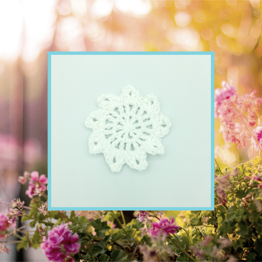 Crocheted Coaster Set - Flower Garden