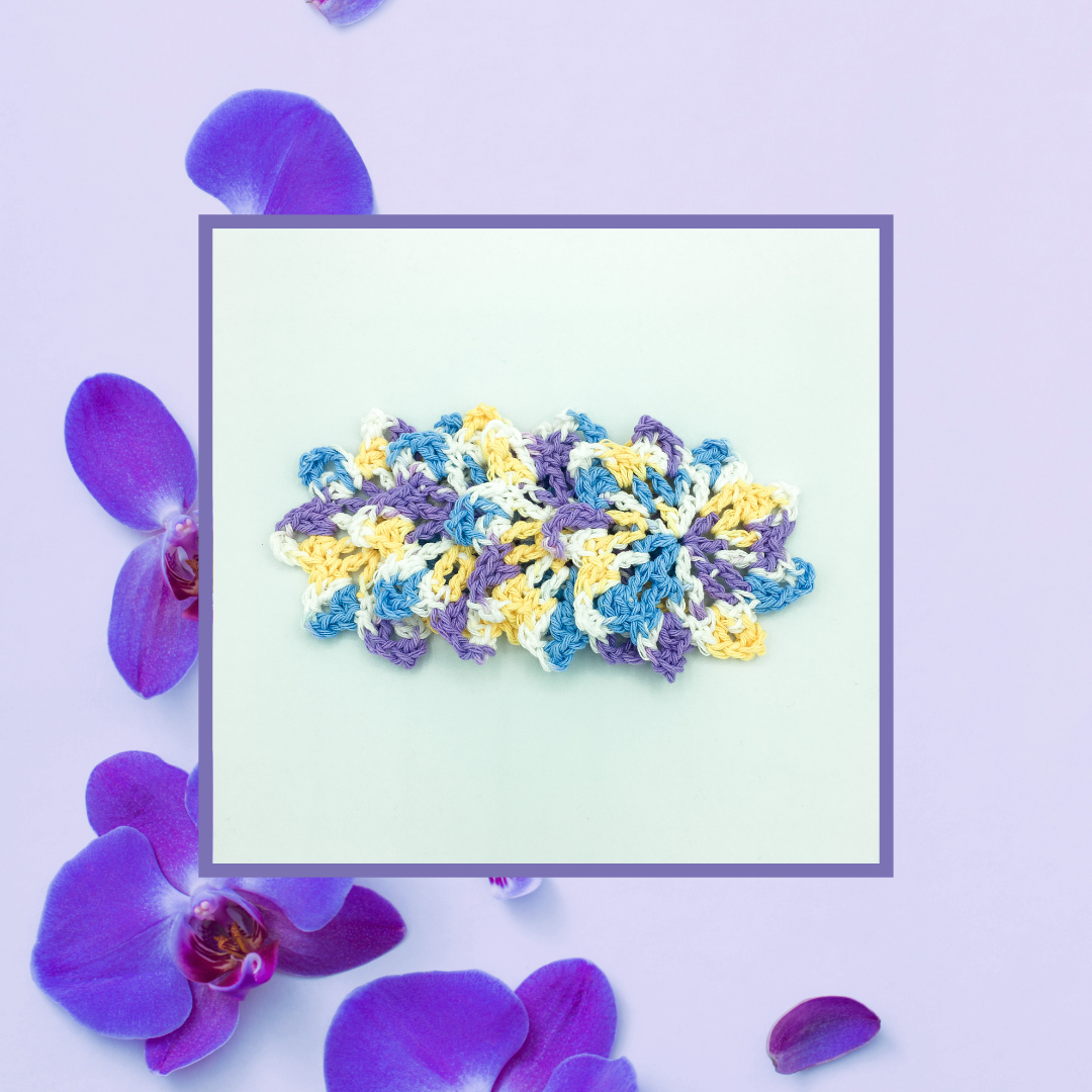 Crocheted Coaster Set - Orchid