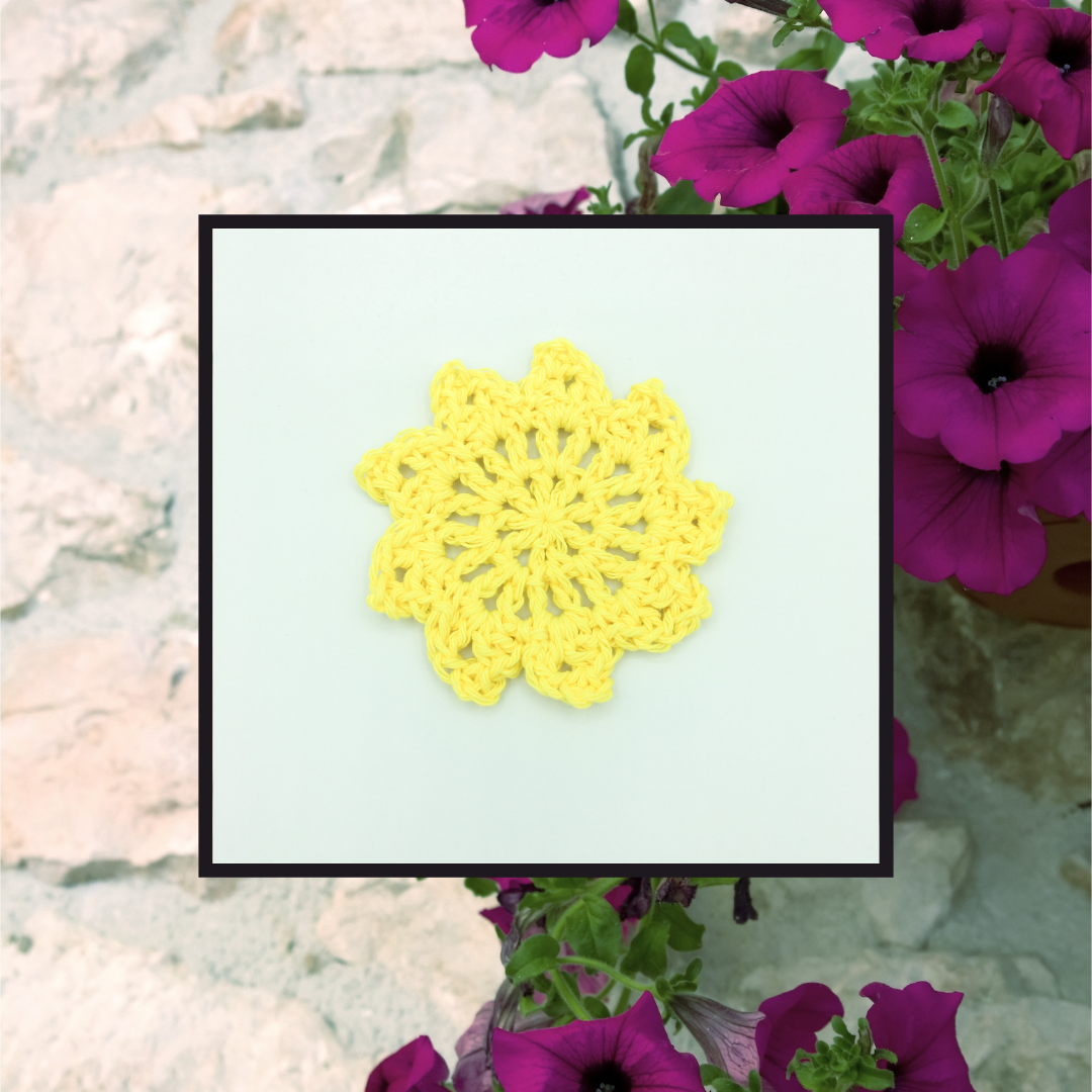 Crocheted Coaster Set - Petunia