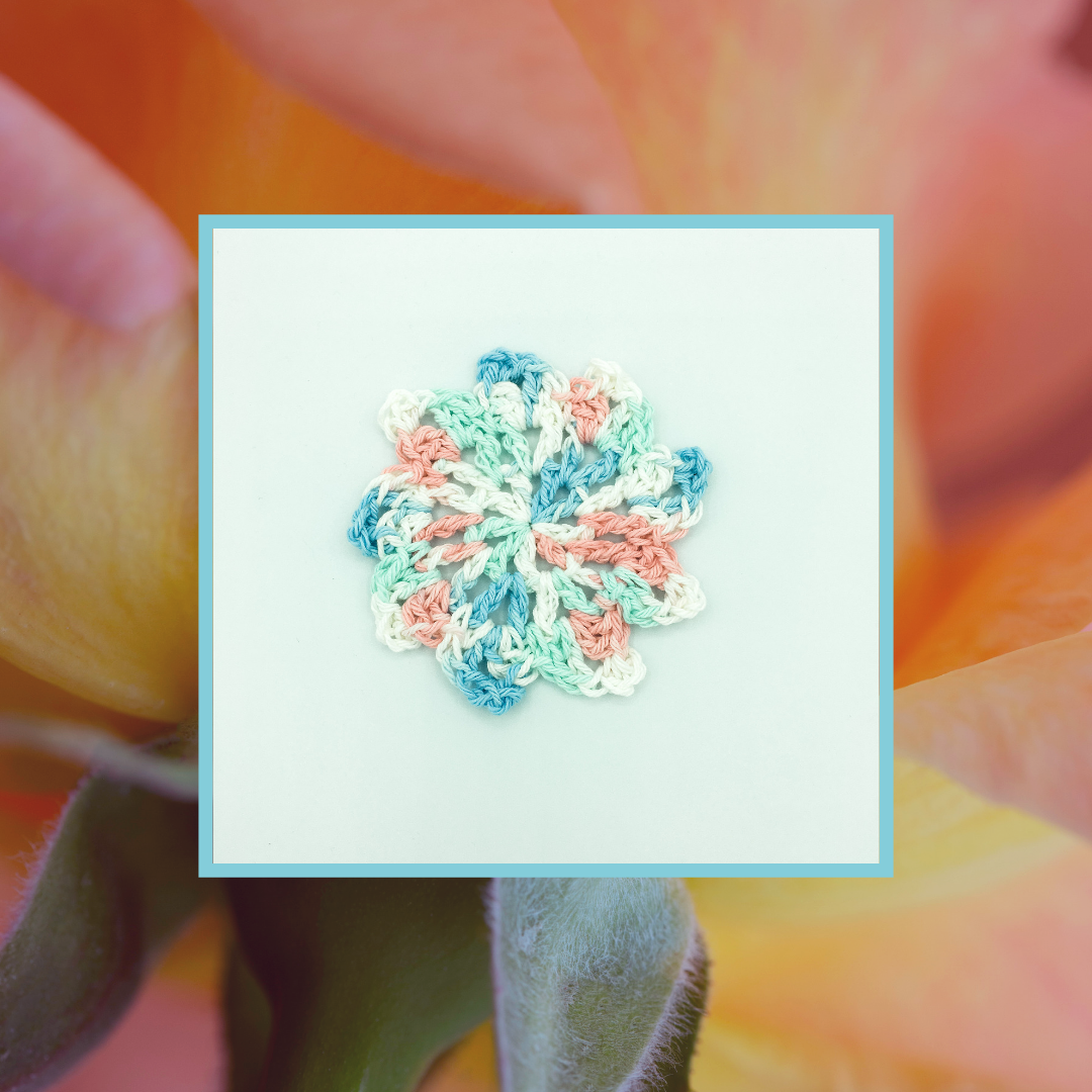 Crocheted Coaster Set - Pinwheel