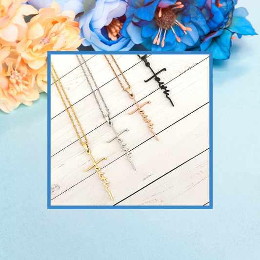 The Faith Cross - Gold, Silver, Rose Gold & Black