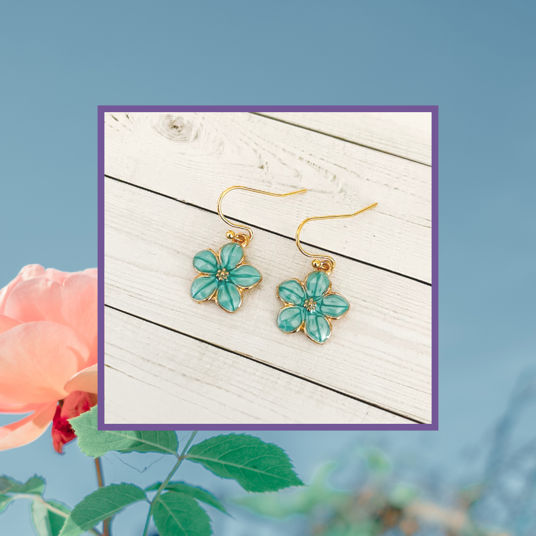The Forget-Me-Not Earrings - Pink, White, Mint & Purple