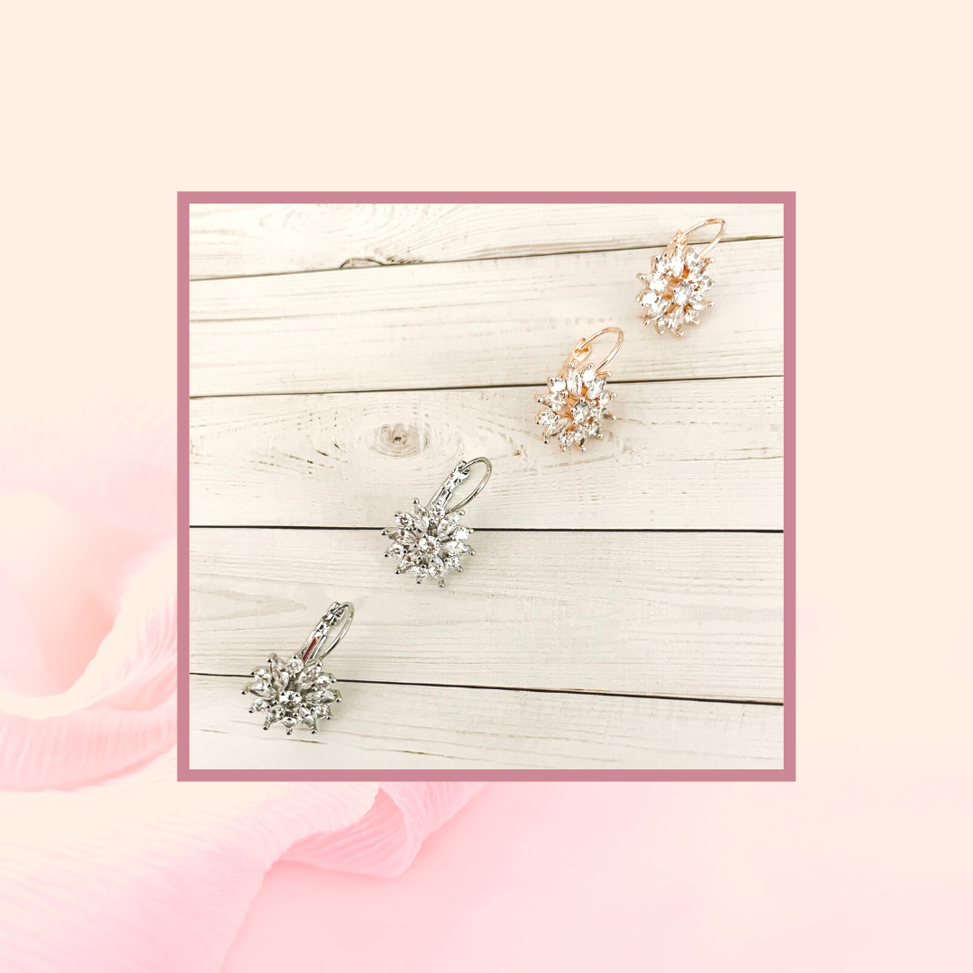 The Elaine Earrings (Silver & Rose Gold)