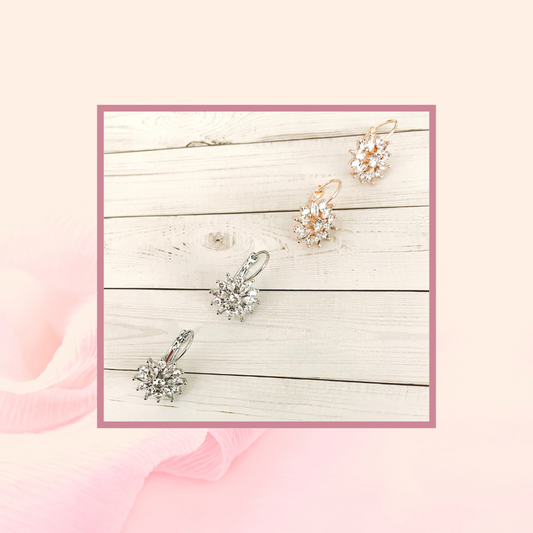 The Elaine Earrings (Silver & Rose Gold)