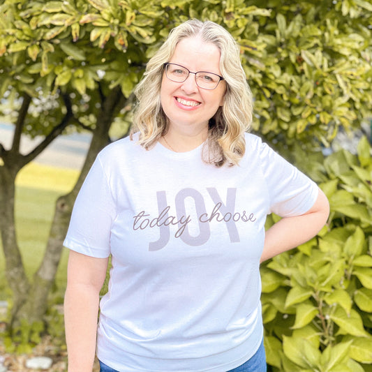 Today Choose Joy Tee - White (M, L, XL)