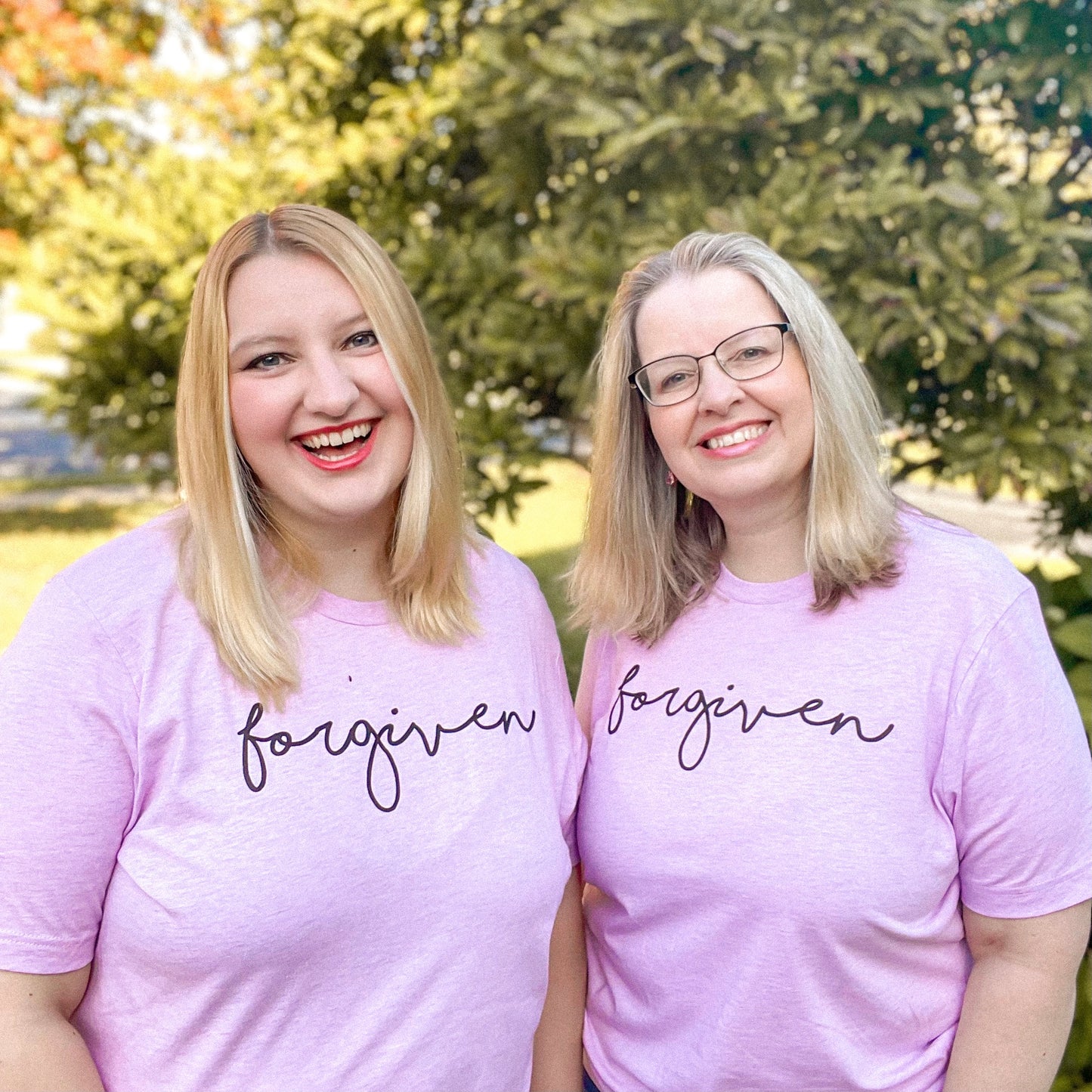 Forgiven Tee - Light Orchid (M, L)