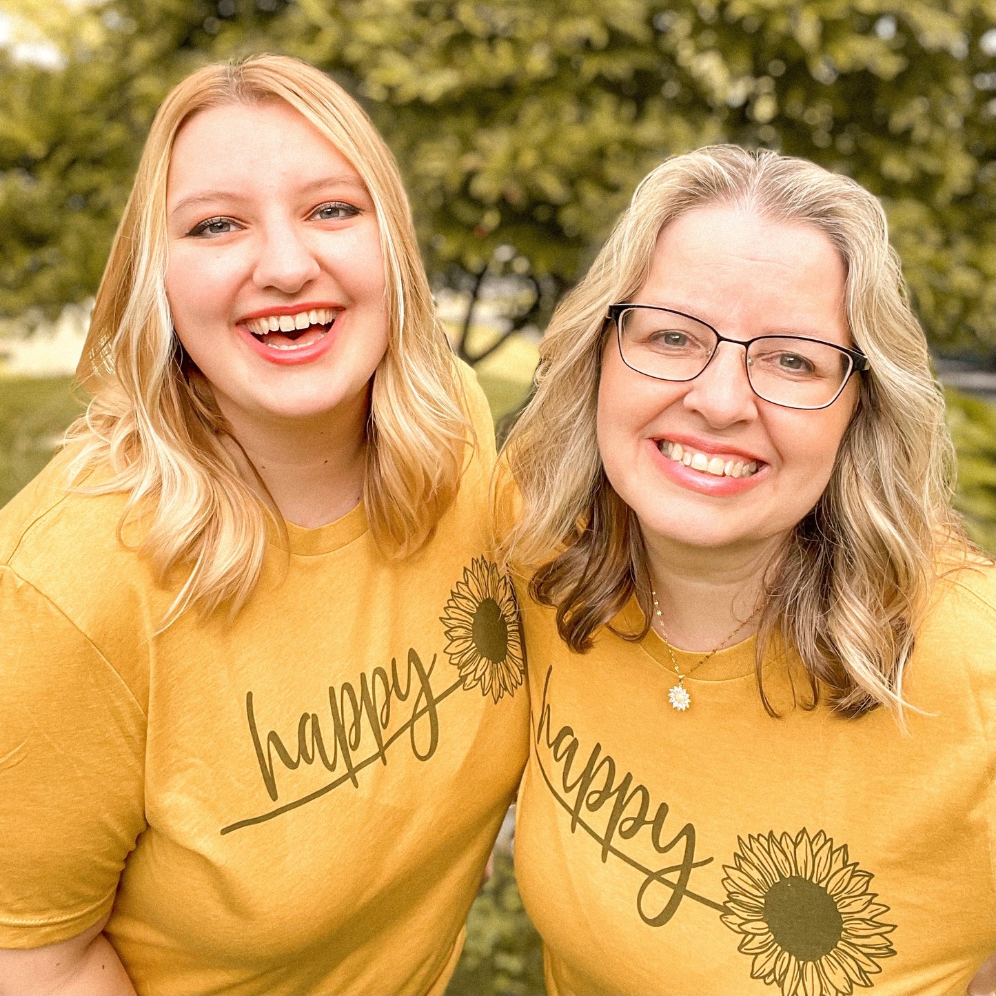 Happy Tee - Mustard Yellow (M, L)
