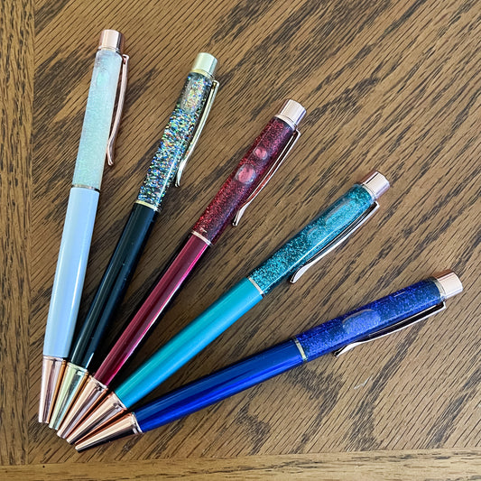 The Bianca Glitter Pen - 5 Colors look no