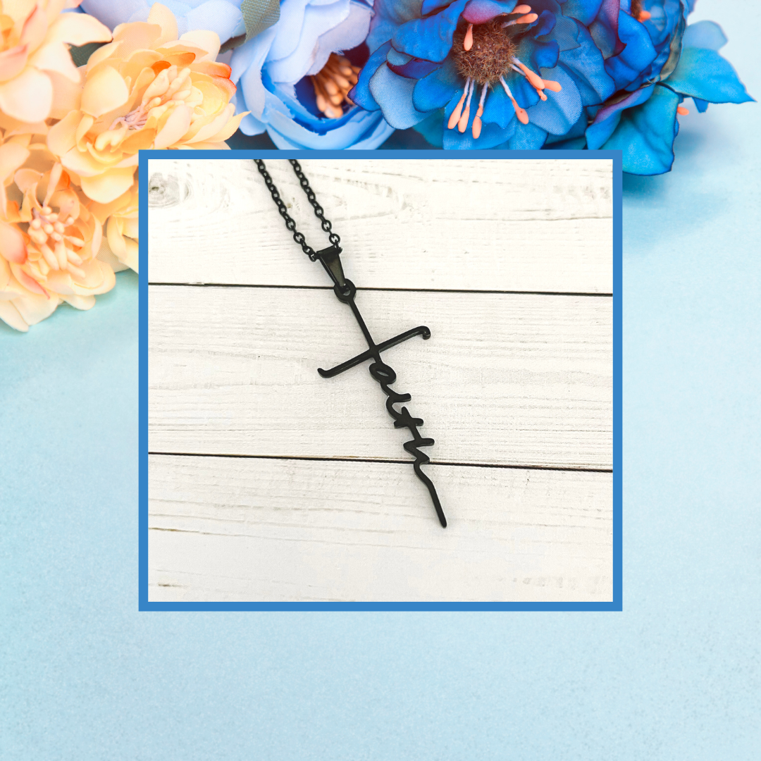 The Faith Cross - Gold, Silver, Rose Gold & Black