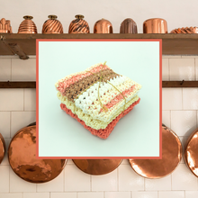 Load image into Gallery viewer, Crocheted Dishcloth Set - Copper Kitchen