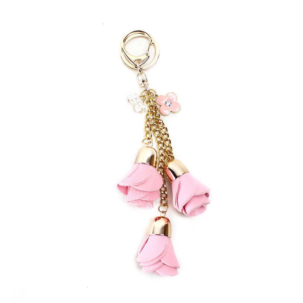 Rose Bag Charms - 5 Colors, Purse Accessories, Purse Charms