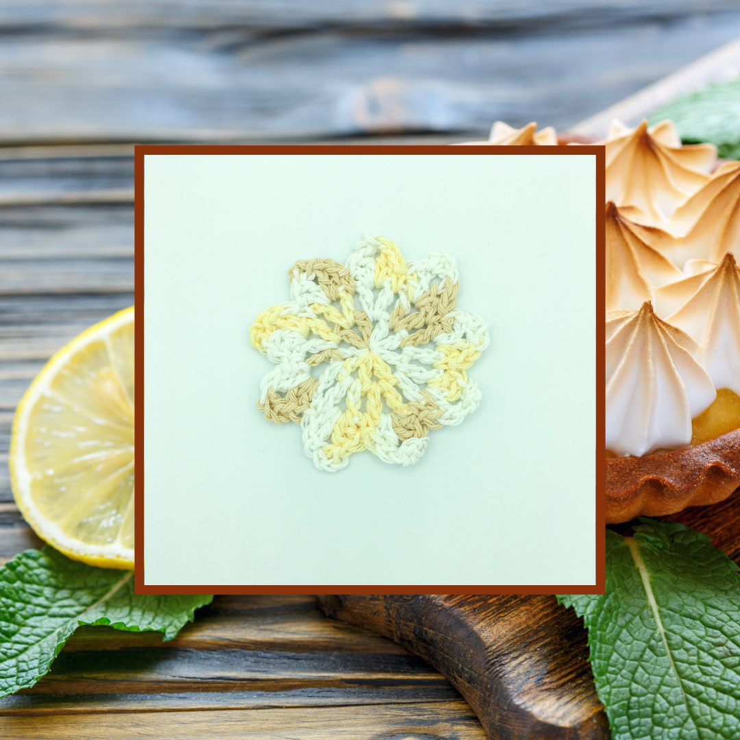 Crocheted Coaster Set - Lemon Meringue