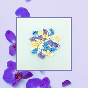 Crocheted Coaster Set - Orchid