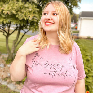 Be Fearlessly Authentic Tee - Orchid