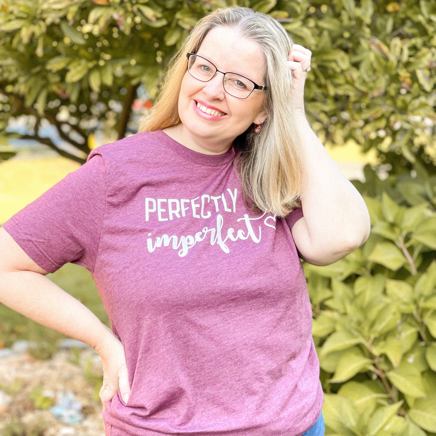 Perfectly Imperfect Tee - Burgundy