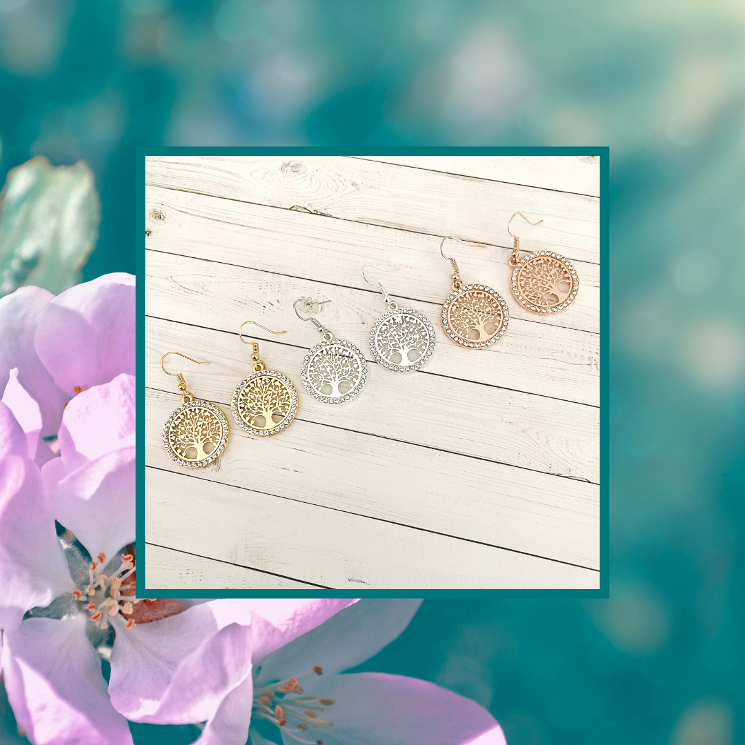 The Tree of Life Earrings (Gold, Silver & Rose Gold)