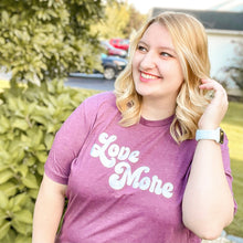 Load image into Gallery viewer, Love More Tee - Burgundy